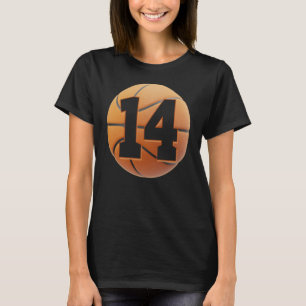 Camiseta crianças de 14 anos Meninos de 14 anos 14 de basqu