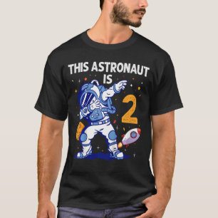 Camiseta Crianças de 2 anos Astronauta segundo do Planeta E