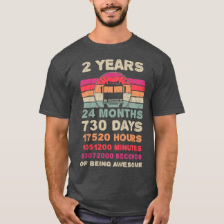 Camiseta Crianças de 2 anos Caminhão-Fogo Aniversário Segun