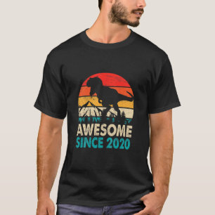 Camiseta Crianças De 2 Anos Dinossauro T Rex Incrível Desde