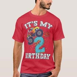 Camiseta Crianças de 2 anos Menina é meu segundo aniversári