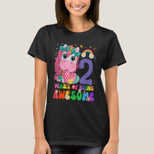 Camiseta Crianças de 2 anos segundo aniversário Princesa Ún