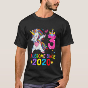Camiseta Crianças de 3 anos adolescentes bebendo Unicórnio