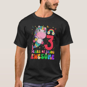 Camiseta Crianças de 3 anos aniversário de 3 anos Princesa 
