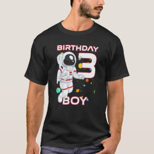 Camiseta Crianças de 3 anos Astronauta de aniversário anive