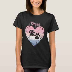 Camiseta Crianças de 3 anos Cachorro Cachorro Cachorro de a
