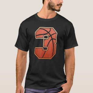 Camiseta Crianças de 3 anos de idade 3º de Basquete Festa d