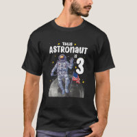 Crianças de 3 anos Este astronauta é aniversário d