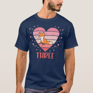 Camiseta Crianças De 3 Anos Fofo Para Garota De Aniversário