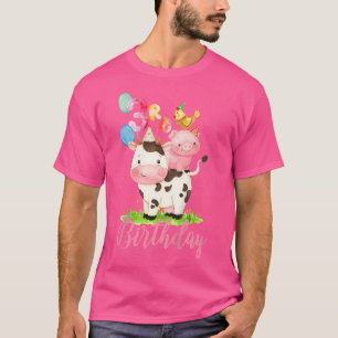 Camiseta Crianças de 3 anos Meninas Fazendas São Meu Tercei