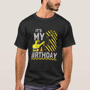 Camiseta Crianças de 3 anos Menino é meu aniversário de 3 a