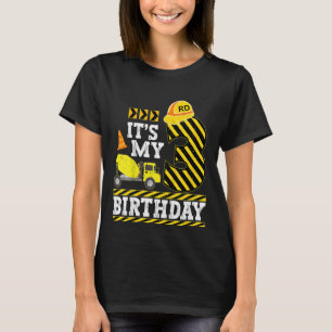 Camiseta Crianças de 3 anos Menino é meu aniversário de 3 a
