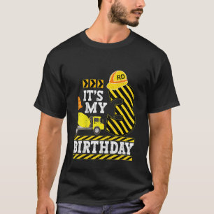 Camiseta Crianças de 3 anos Menino é meu aniversário de 3 a