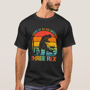 Camiseta Crianças de 3 anos Menino três aniversário de 3 an