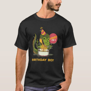 Camiseta Crianças de 3 anos T Rex Dinossaur aniversário de