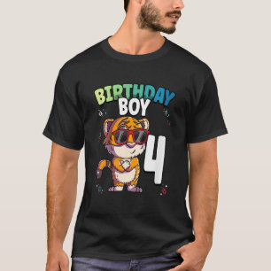 Camiseta Crianças de 4º Aniversário de 4 anos