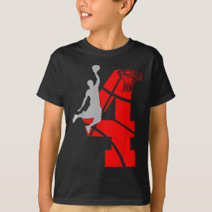 Camiseta Crianças de 4 anos de idade Festa de Aniversário d