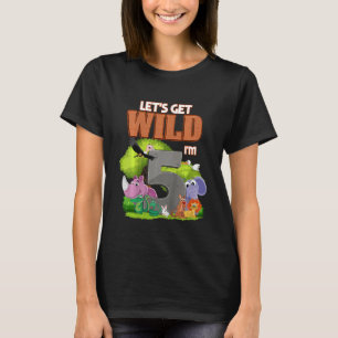Camiseta Crianças de 5 anos 5 de idade Jardim Zoológico Saf
