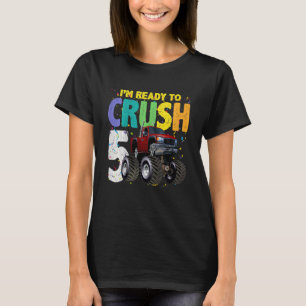 Camiseta Crianças De 5 Anos 5 de idade Monstro De Aniversár