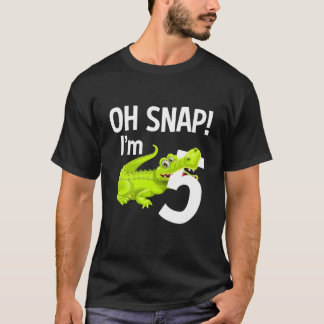 Camiseta Crianças de 5 anos Alligador Birthday Crocodile Ga