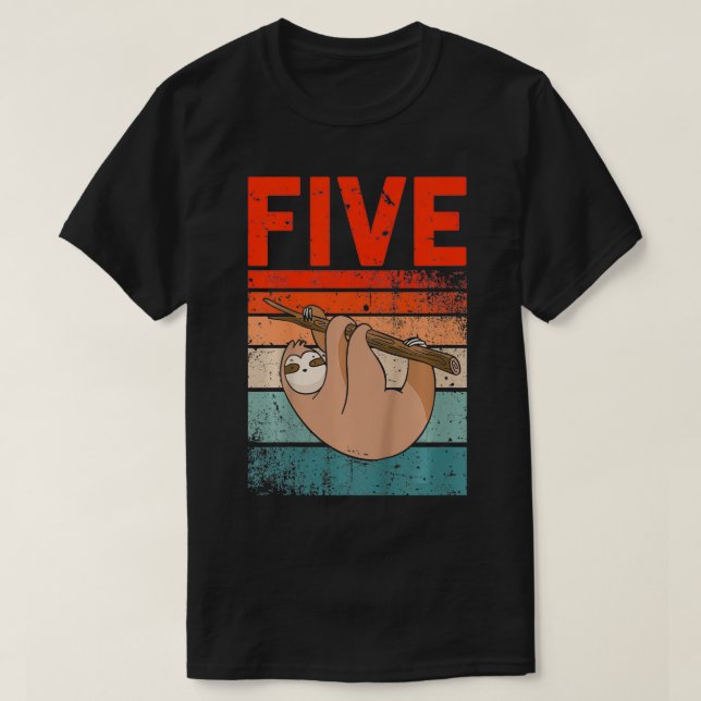 Camiseta Crianças de 5 anos de idade 5 de aniversário de an (Frente do Design)