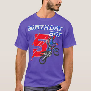 Camiseta Crianças De 5 Anos De Idade Bike Nascimento T Moto