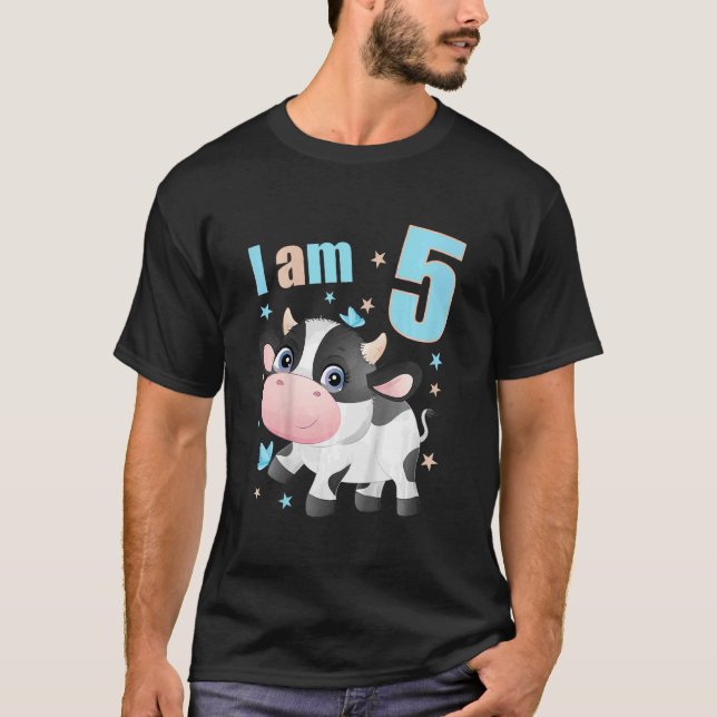 Camiseta Crianças de 5 anos de idade Menina de 5 roupas de  (Frente)