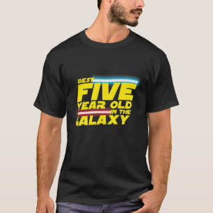 Camiseta Crianças De 5 Anos Festa de aniversário De 5 Melho