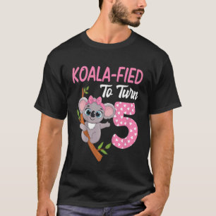 Camiseta Crianças de 5 anos Festa de aniversário de Koala, 