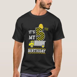 Camiseta Crianças de 5 anos Menina é meu Con de Aniversário