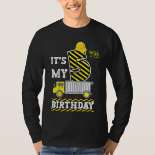 Camiseta Crianças de 5 anos Menina é meu Con de Aniversário