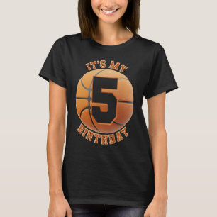 Camiseta crianças de 5 anos Meninos de Aniversário 5 de bas