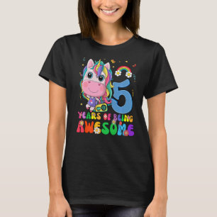 Camiseta Crianças de 5 anos Presentes 5 de aniversário Prin