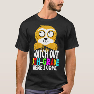 Camiseta Crianças De 5 Grau Aqui Eu Volto Para O Primeiro D