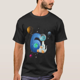 Camiseta Crianças de 6 anos 6 Astronauta Rex Di Astronauta