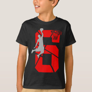 Camiseta Crianças de 6 anos 6 Bysketbyll Birthday