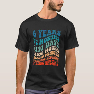Camiseta Crianças de 6 anos 6 de aniversário Legal Vintage 
