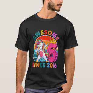Camiseta Crianças de 6 anos adolescentes bebendo Unicorn 6 