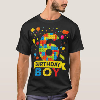 Camiseta Crianças de 6 anos de idade Blocos de Edifício 6 B