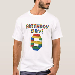 Camiseta Crianças de 6 anos de idade construindo blocos bon