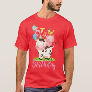 Camiseta Crianças De 6 Anos Meninas Fazendas São Meu Pássar