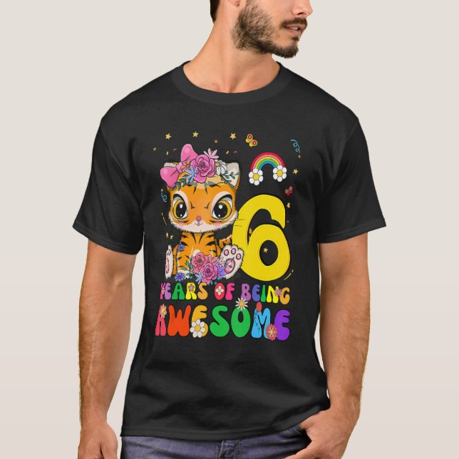 Camiseta Crianças de 6 anos Meninos Meninos Meninos Meninos (Frente)