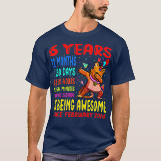Camiseta Crianças De 6 Anos Sendo Incríveis Crianças De Ani