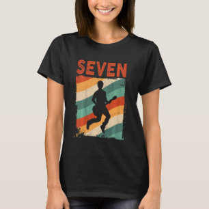Camiseta Crianças De 7 Anos 7 Aniversário Garoto Guitarrist