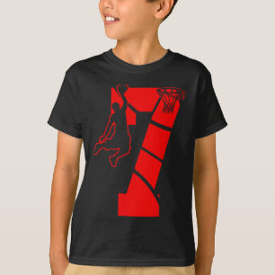 Camiseta Crianças de 7 anos 7 Bysketbyll Birthday