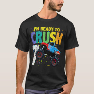 Camiseta Crianças de 7 anos 7 de idade Monstro de Aniversár