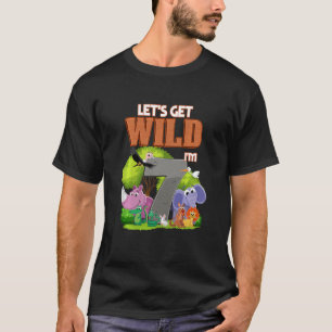 Camiseta Crianças de 7 anos 7 de idade Zoo Safari Jun