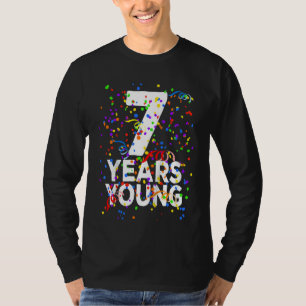 Camiseta Crianças De 7 Anos 7 Feliz Aniversário Para Menino