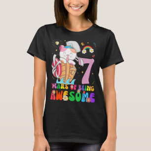 Camiseta Crianças de 7 anos adolescentes 7 de aniversário G