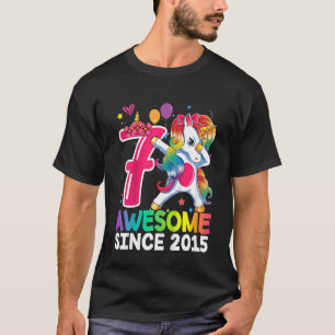 Camiseta Crianças de 7 anos adolescentes bebendo Unicorn 7